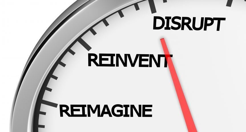 imaginative clock to rethink, reimagine, reinvent, and disrupt!