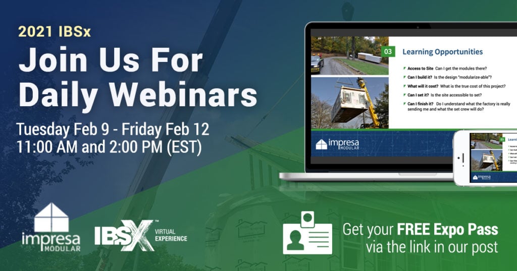 Join us for daily webinars at IBSx 2021